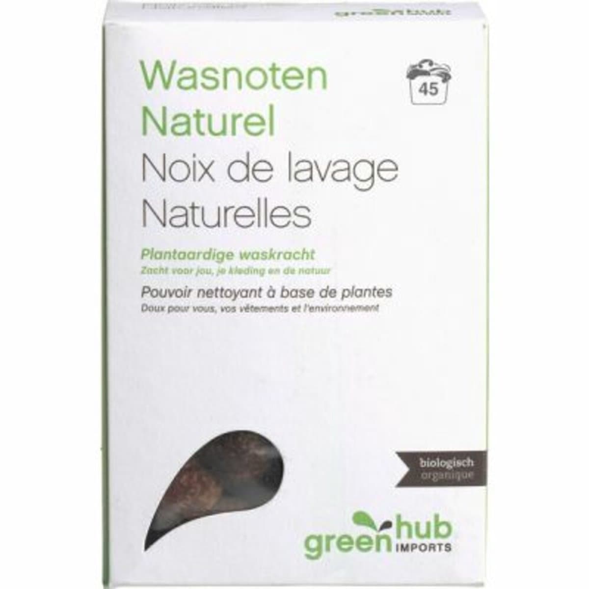 Greenhub Wasnoten Naturel 200 gr — afbeelding 1
