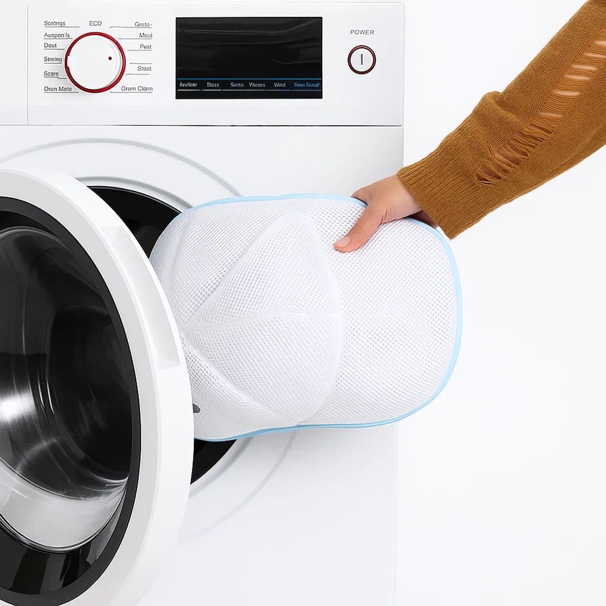 Waszak Voor Petjes I Basebal Cap Wasnet I Washing Bag Pet | Waszak Wasmachine I Waszakken | Voorkomt Kreukels En Kleurverlies — afbeelding 1