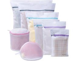 Boxed Waszakken - 8 Stuks - Wasnetten - Waszakken voor Wasgoed - Waszak Groot - Wasnet Lingerie - Waszakken Met Rits - Verschillende Maten