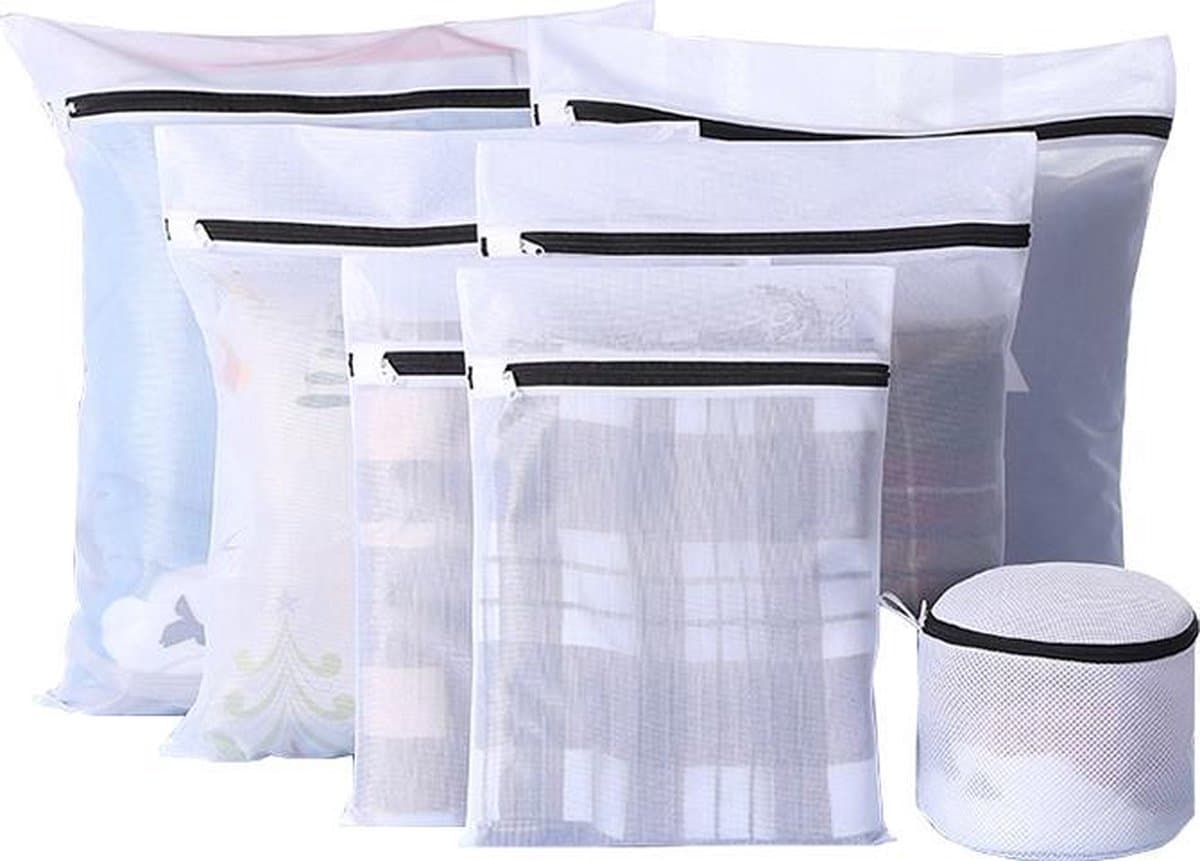 Levara Waszakken set 7 stuks | Waszak | Wasgoed | Laundry bag | BH waszak | Wasnet | Opbergzak | Wasmachine zak | Droger zak | Lingerie zakken | Waszakjes | — afbeelding 1