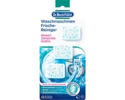 Dr. Beckmann Wasmachinereiniger - 3 Tabletten - Goed voor 3 Reinigingsbeurten - Neutraliseert nare geuren - Frisse geur