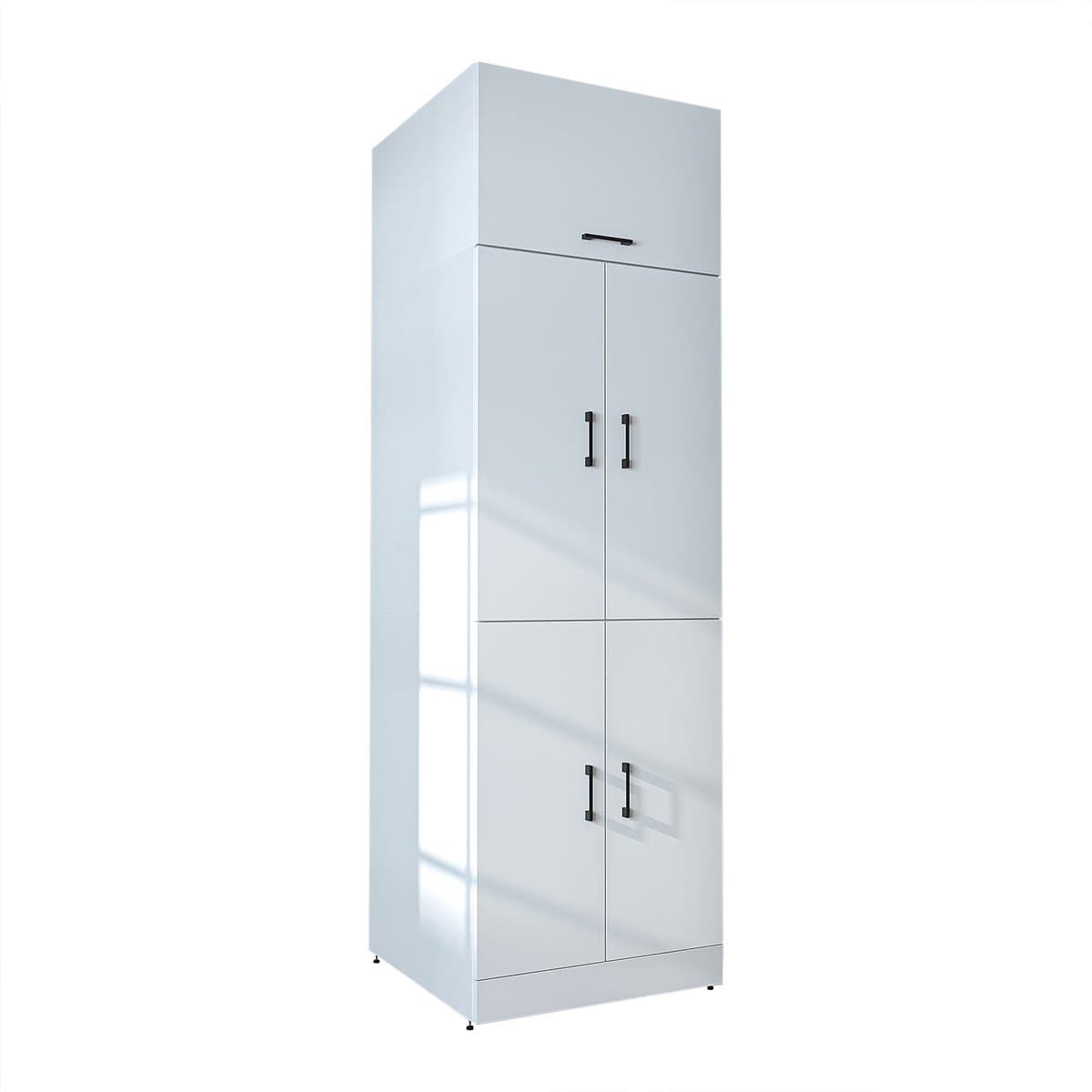 Roomart DORA-II Wasmachine Ombouwkast 70x230 cm met Opzetkast - Wit — afbeelding 1