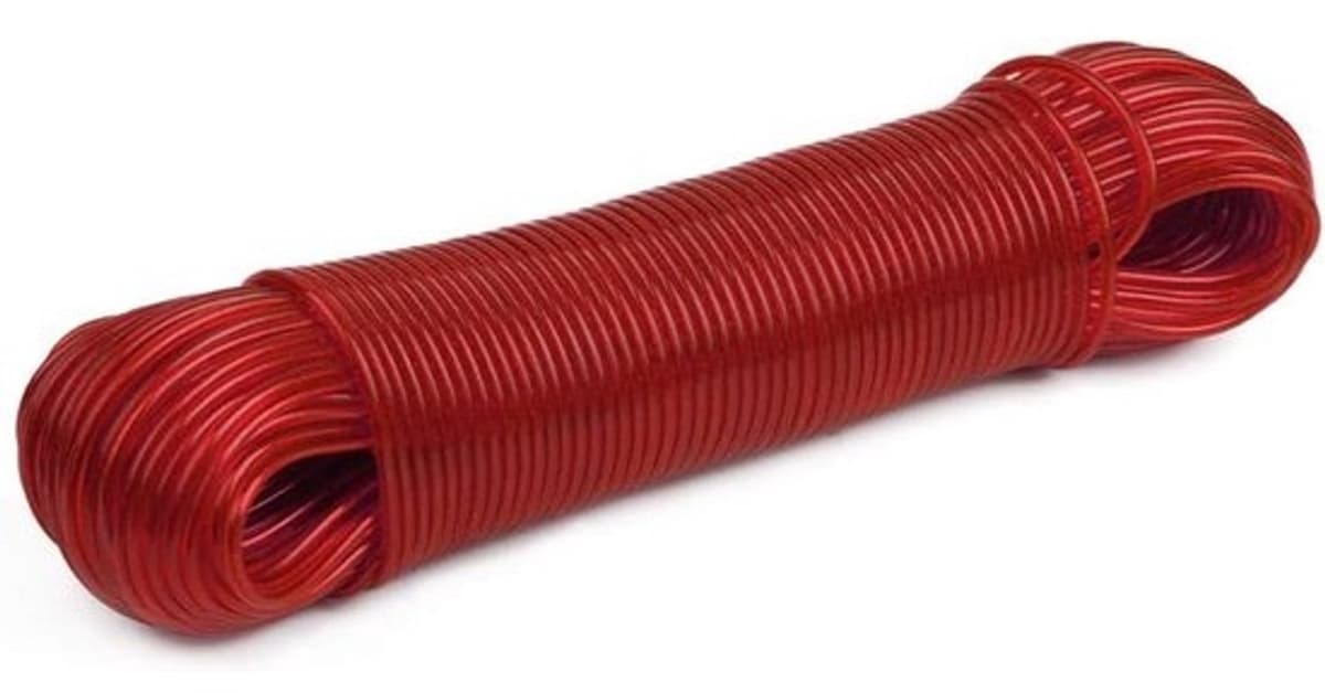 Weerbestendige waslijn met staaldraadkern - 50 meter - Voor buiten en camping — afbeelding 1