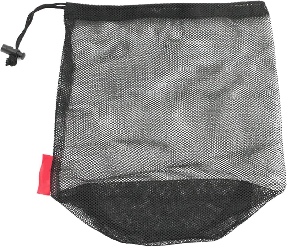 Geventileerde Waszak - Mesh Opbergtas - Kleding Opbergen - Maximale Luchtstroom - 22 x 25 cm - Zwart — afbeelding 1