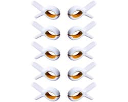 Dailygoods - 10 stuks Winddichte Wasknijpers - Antislip Grote Klem (Geel)