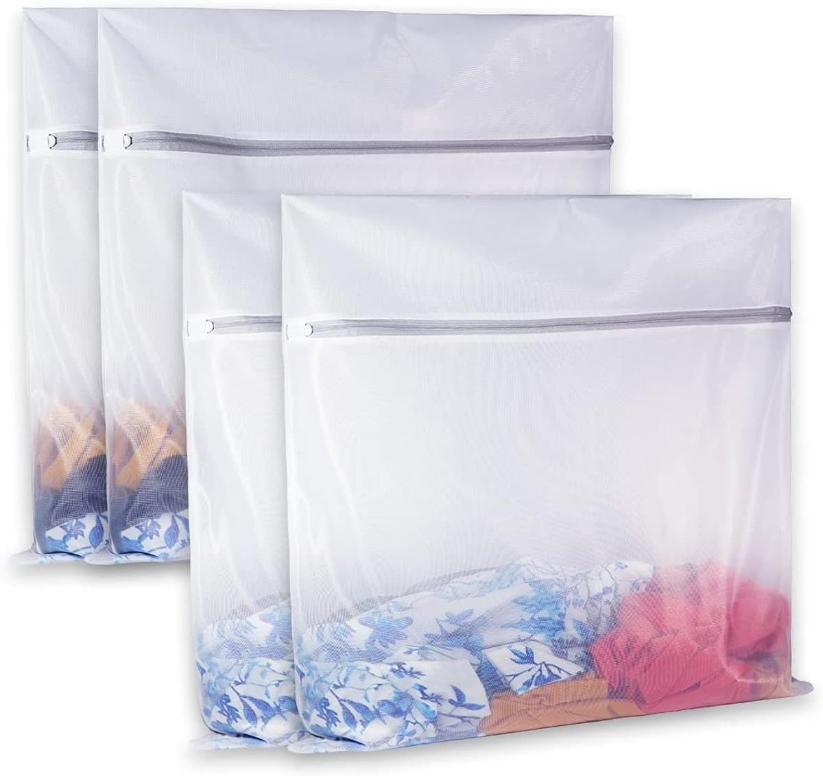 Waszakken, Waszakken Mesh Waszak voor Wasmachine Avondmaal Rits Netto Waszak voor Reizen, Lingerie, Trui, Kledingstuk, Onderkleding 4 (61 cm x 61 cm) — afbeelding 1