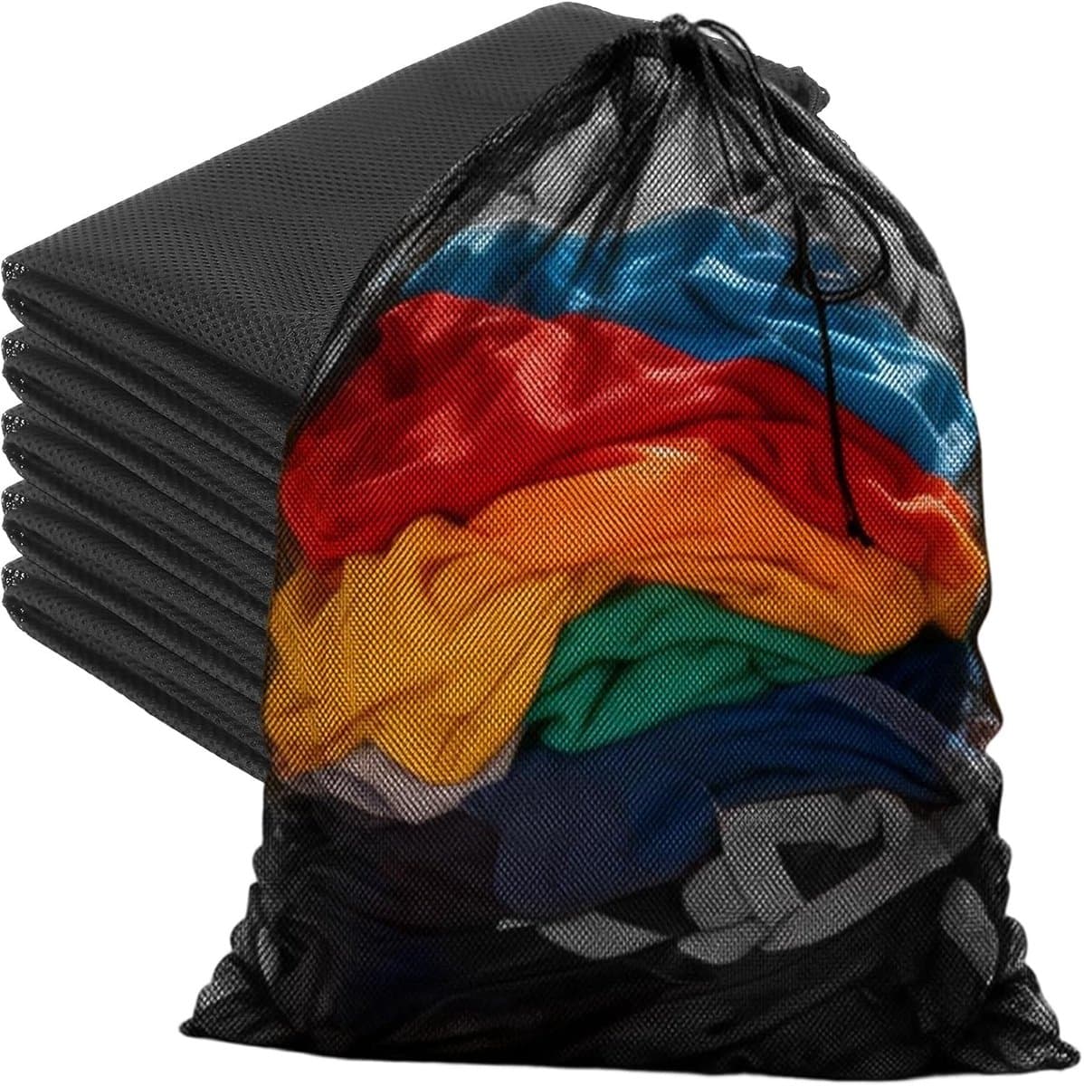 Duurzame Herbruikbare Waszakken voor Wasmachine - 6 Stuks, 70x90cm, Ideaal voor Kleding, Beddengoed en Reisorganisatie — afbeelding 1