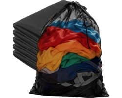Duurzame Herbruikbare Waszakken voor Wasmachine - 6 Stuks, 70x90cm, Ideaal voor Kleding, Beddengoed en Reisorganisatie