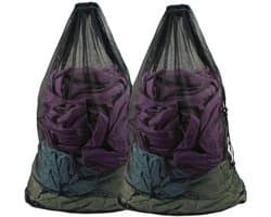 Wasnetzakken met trekkoord, net waszak met trekkoord voor wasmachine, stevige waszak voor vuile reiskleding voor wasmachine, voor doeken, blouse, ondergoed