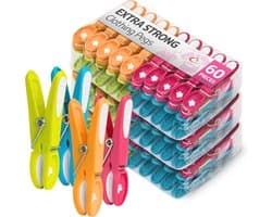 Antislip Wasknijpers voor Buiten - 20 Kleurrijke Klemmen