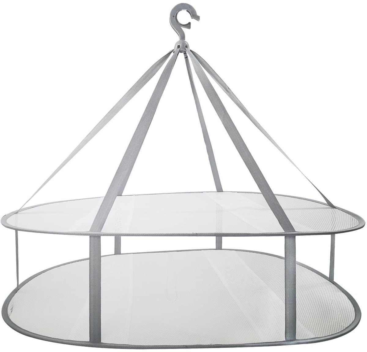Droognet - 2-laags - Droogrek - Opbergnet - 77*62 cm - trui droger rack - Opvouwbaar - Kruiden Droogrek - hangende - Droogrekken - Draagbaar Wasrek Binnen en Buiten — afbeelding 1