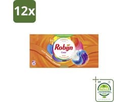Robijn – 3-in-1 Wascapsules – Color - 26 Capsules - Voordeelverpakking - 12 stuks - Kleurverzorging - Wascapsules