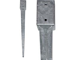 Vierkante Inslagmof Grondanker - Verzinkt Staal - 750mm of 900mm Lengte