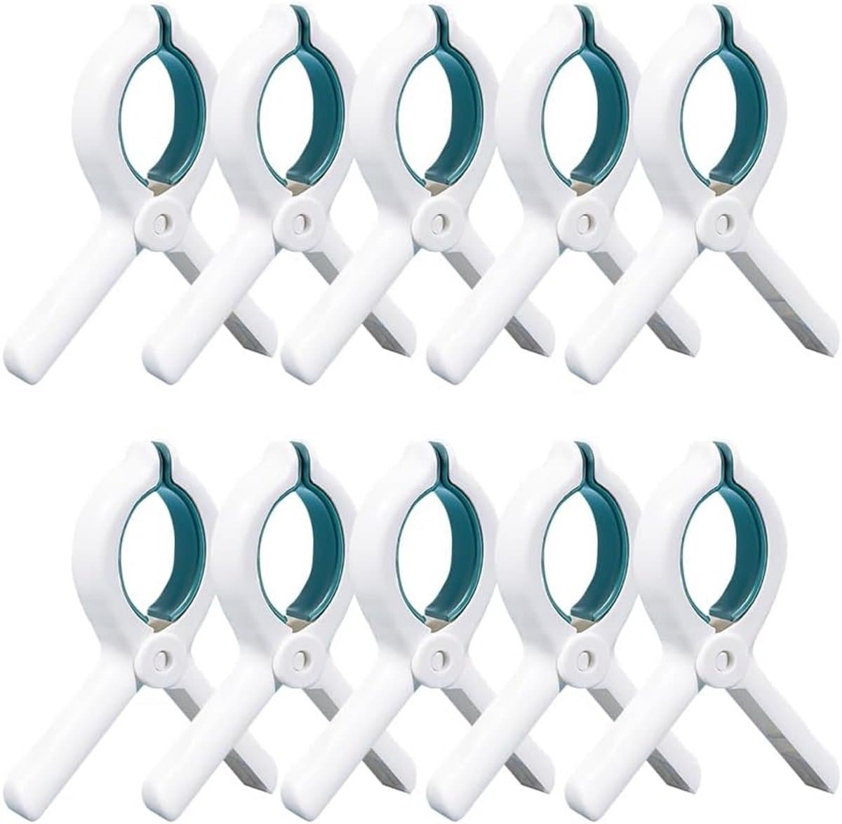 10 Stuks Grote Wasknijpers - Winddichte Clips voor Strandhanddoeken en Wasgoed — afbeelding 1