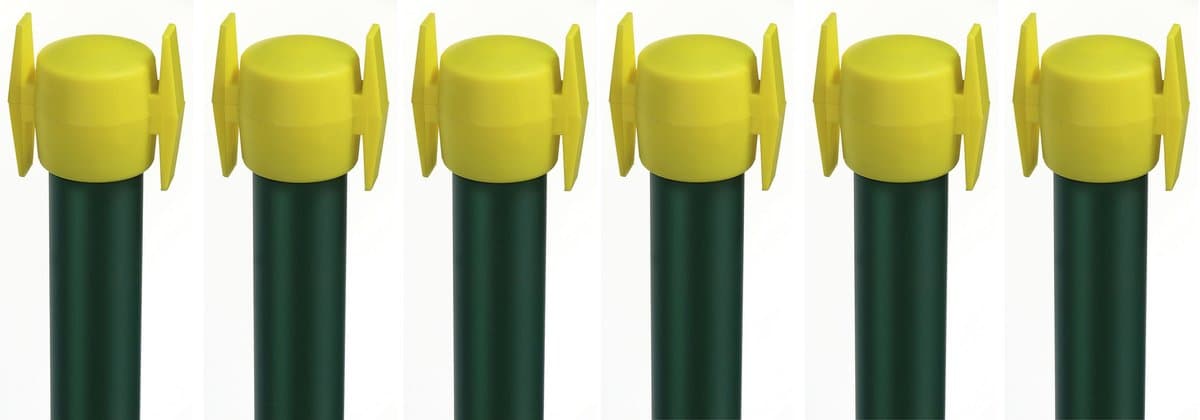 Alberts 854485 Waskraan met kruiskop | ruw staal, verzinkt groen kunststof gecoat RAL 6005 | 2000 mm | Set van 6 — afbeelding 1