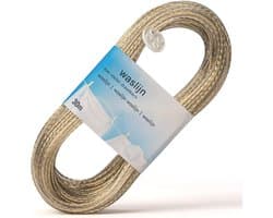 Waslijn 30 Meter Met Staalkern Voor Buiten – Extra Sterk En Scheurbestendig – Ideaal Voor Tuin, Balkon, Camping Of Kelder – Stabiele Waslijn Voor Binnen En Buiten