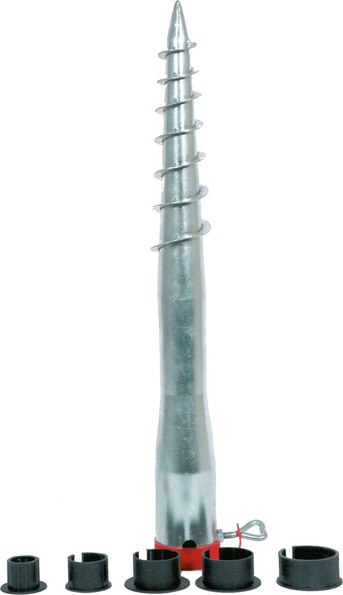 Lesli Living Parasolharing/Parasolanker - 1x - staal - 6,5 cm x 58 cm - grondpen — afbeelding 1