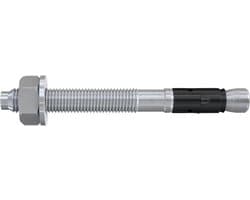 fischer 564594 Boutenanker Plus 16/5 gvz, zware anker met hoog draagvermogen, ankerbouten voor bevestigingen zware lasten en staalconstructies, seismik-& ETA-goedkeuring FAZ II, zilver