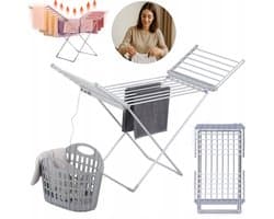 Promis Modena - Elektrische Wasdroger - Opvouwbaar - 230W - Aluminium Constructie