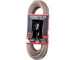 Waslijn Koord - Kabel Messing - Buiten Ophangen - Hoge Belasting - 20 Meter - Wit