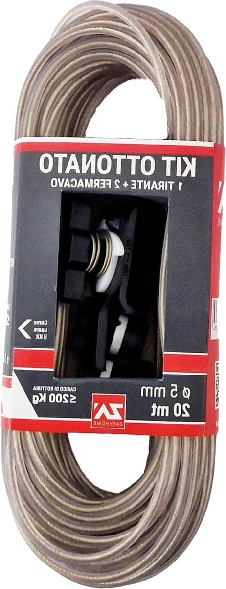 Waslijn Koord - Kabel Messing - Buiten Ophangen - Hoge Belasting - 20 Meter - Wit — afbeelding 1