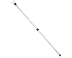 Waslijn Paal - Droogstok Kleding - Kleding Ophangen - Verstelbare Lengte - 125 cm - Zilver