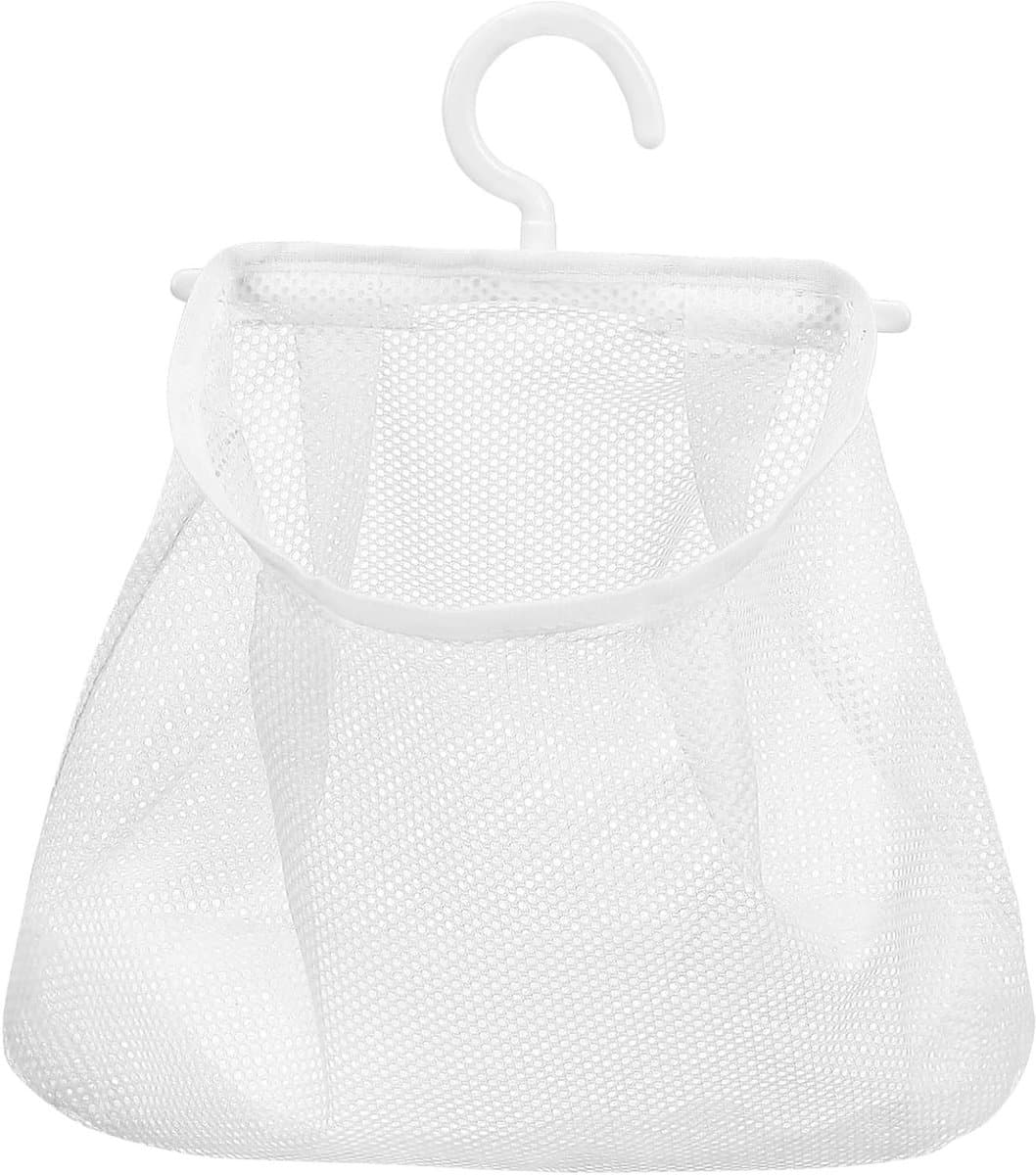 Hangende Netzak - Waslijnzak Opberger - Wasgoed Organiseren - Draaibare Haak - 24.5 cm - Wit — afbeelding 1