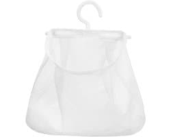 Hangende Netzak - Waslijnzak Opberger - Wasgoed Organiseren - Draaibare Haak - 24.5 cm - Wit