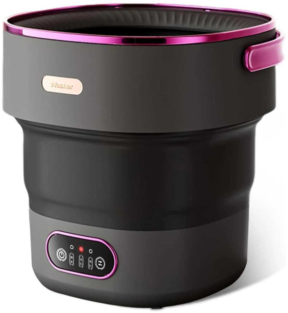Stervia Opvouwbare Mini Wasmachine - Campingwasmachine - Centrifuge - 13 Liter - 3 Reinigingsmodi - Zwart - 32 x 32 x 33,5 cm — afbeelding 1