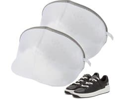 Set van 2 Waszakken voor Schoenen, Herbruikbare Mesh Waszakken voor de Wasmachine, Ideaal voor Sportschoenen en Kleding, Diepe Reiniging 24x24x40 cm Grijs