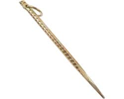 Grondanker Vee - Grondstake Huisdier - Veilig Vastzetten - Duurzaam IJzer - 29 cm Lengte - Goud