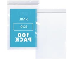 GPI - 6 Mil, Extra Heavy-Duty, 6" X 9" Clear Plastic Hersluitbare Zip Zakken, Quart Punctie-Resistent, Sterke Hersluitbare Poly Tassen, Met Lock Rits Seal, Voor Schroeven, Moeren, Bouten &