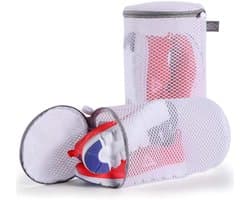 Dailygoody - Schoenen Waszakken - Sneaker Waszak - Automatische Rits - Groot Formaat - Mesh Waszak - Veilig Wassen van Sportschoenen - Pack van 2