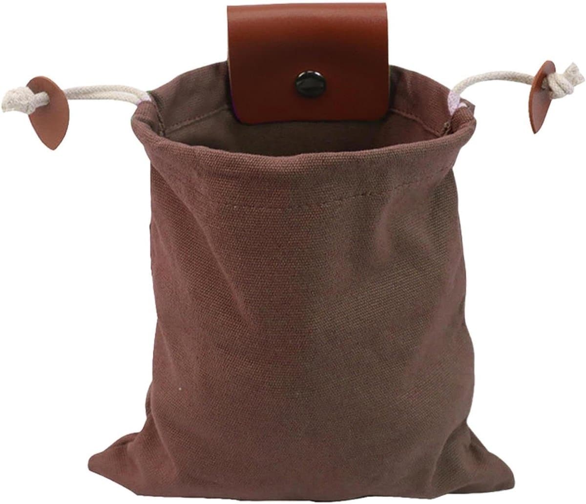 Foerageerzak - Verzamelzak - Outdoor Verzamelen - Handsfree Gemak - 20x22cm - Bruin — afbeelding 1