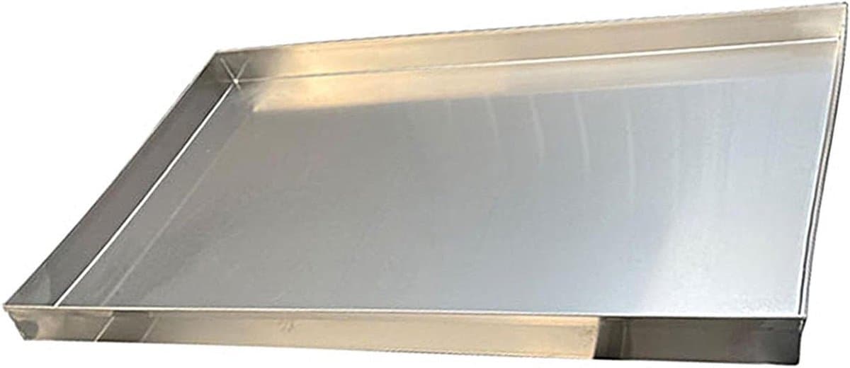 Roestvrijstalen lekbak - Wateropvangbak Afvoerbak - Keuken Organiseren - Zonder Afvoer - 100x100 cm - Zilver — afbeelding 1