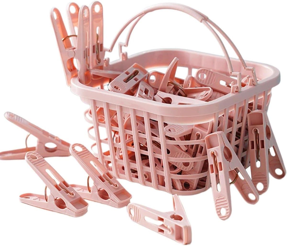 Wasknijpers - Waslijnclips - Kleding Ophangen - Winddicht Ontwerp - 30 Stuks - Roze — afbeelding 1