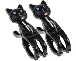 Wasknijpers - Kledingklemmen - Wasgoed Droge - Antislip Ontwerp - Ca. 73 cm - Zwart Wit