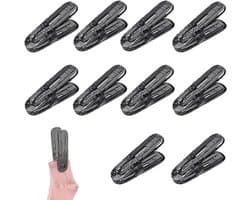 Drogen Clips - Kleding Hangers - Kleding Droge - Winddicht Ontwerp - 10 Stuks - Transparant Grijs