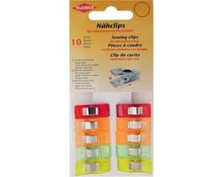 Naaiknijclips - Alternatief voor spelden - Stoffen vastzetten - Veilig en handig - 25 x 09 x 12 cm - Meerkleurig