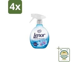 Lenor – Crease Releaser Spray – Spring Awakening – Kreukverwijderaar & Textielverfrisser – 500 ml - Voordeelverpakking - 4 stuks - Stofverfrisser - Stofverzorging
