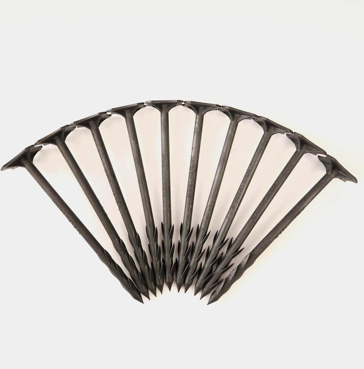 EraGreen 10 stuks PP-nagels 20 cm met weerhaak - grondankers - grondanker - bevestigingsanker voor worteldoek, bodemweefsel, wintervlies, afdekvlies — afbeelding 1