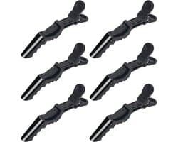 6 Professionele Kappers Haarclips Zonder Spoor | Alligator Klemmen voor Styling en Knippen