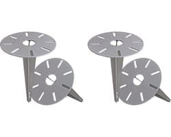 Tuinspies 4 stuks - Grondankers voor Lampen en Tuindecoraties, Ø 15,5 x H 30,5 cm