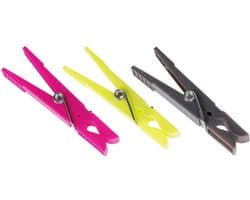 5Five Wasknijpers - 72x stuks - 7,5 cm - kunststof - multi kleuren - was ophangen