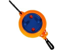 Intrekbare Waslijn - Draagbaar Kledingrek - Ruimte Besparen - Eenvoudig te Installeren - 10 Meter Lang - Oranje