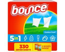 BOUNCE Outdoor Fresh - Antistatische geurdoekjes voor de droger - 330 stuks