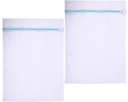 Waszakken voor Overhemden en Beddengoed, Herbruikbare Wasnetten met Ritssluiting, 90 x 110 cm, Perfect voor Pantalons en Truien