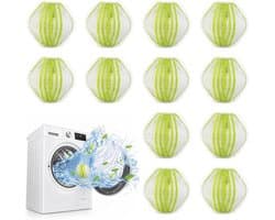 SnelShoppen - 12 Stuks Herbruikbare Anti-Haarballen voor Wasmachine, Nylon, Kleurvast, Voor Dierenharen, Vermindert Klitten en Verbetert Wrijving van
