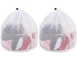 Wasnet - 2 Stuks - 40 x 50 cm - Fijn Gaas - Herbruikbaar - Ondergoed/Sokken - Duurzaam Polyester - Waszak