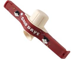 Voedselzakclips - Keukenclips - Voedsel Bewaren - Met Schenktuit - 13.7 cm - Rood